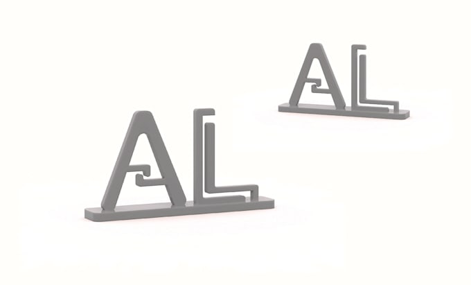 convert 2d logo to 3d model in stl file with a simple render
