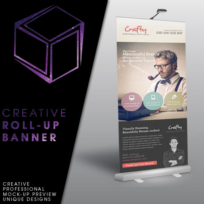 create a roll up banner for you