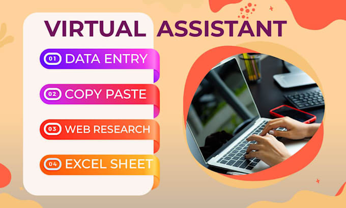 do virtual assistant, data entry, copy paste and web research