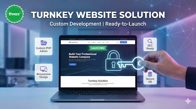 develop a professional and responsive turnkey website from scratch