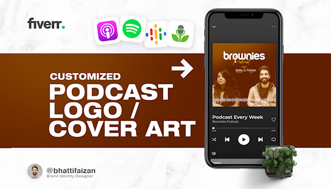 Create custom podcast logo design and podcast cover art by Bhattifaizan ...