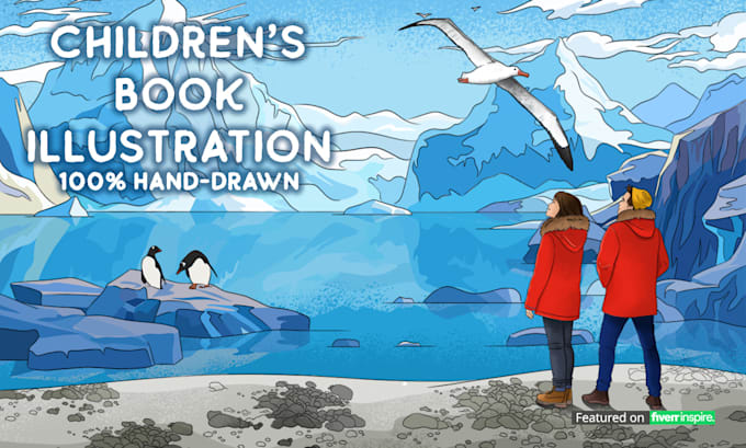 create hand drawn childrens book illustrations and covers