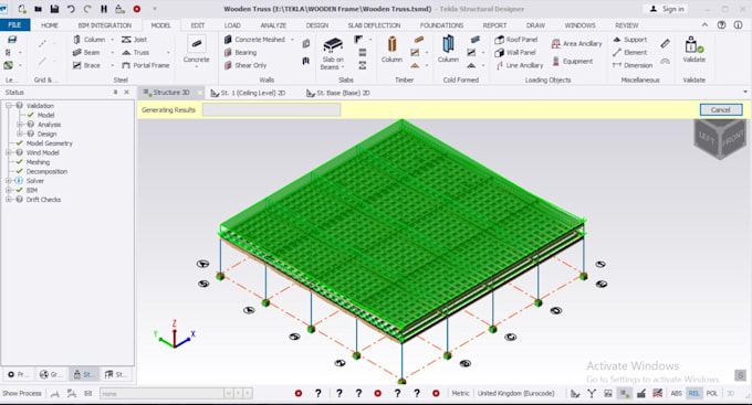 design any complex wooden, steel and concrete structure for you