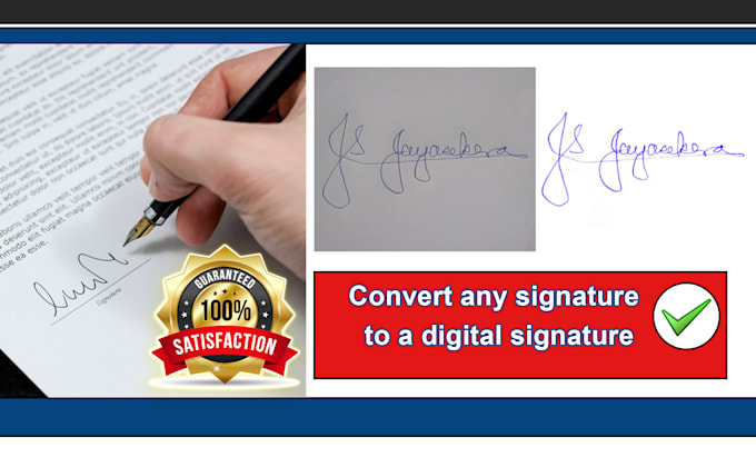 Convert Your Handwritten Signature To Digital Signature By Rmj Convert Your Handwritten Signature To Digital Signature By Rmj