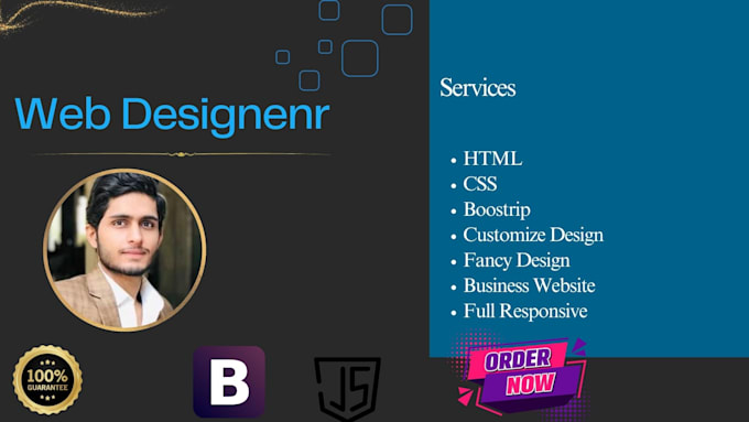 Create a design using html,css,and bootstrap by Reyan_salah | Fiverr