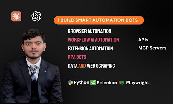 build custom browser automation, rpa bots, and scraping scripts
