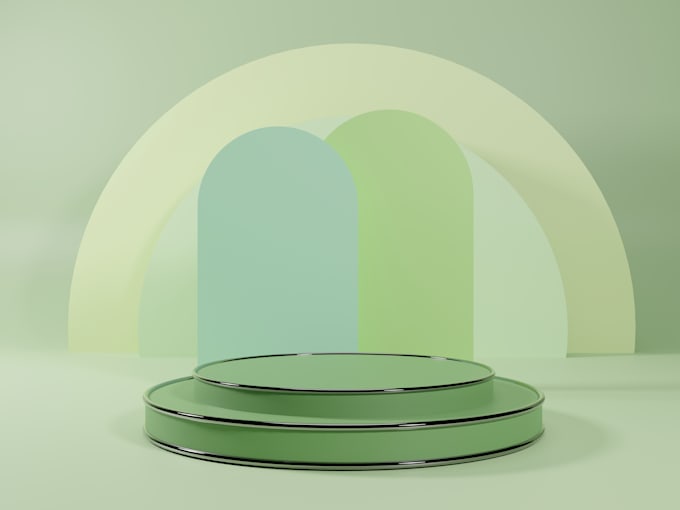 3d background podium for product showcase