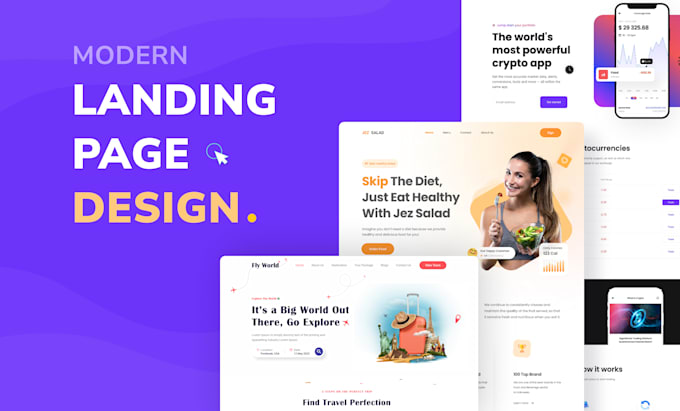 Design website landing page mobile apps ui ux on figma which is modern ...