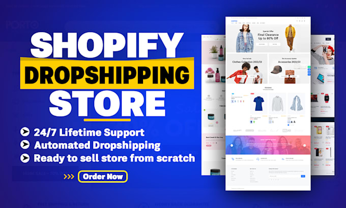 Build shopify website or dropshipping store from scratch by Sabbir ...