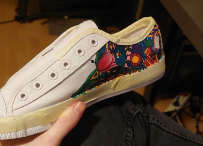 Cool designs to paint on shoes store