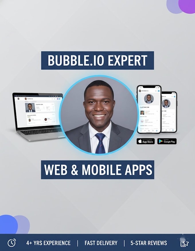 build bubble io web app and convert to android ios mobile app