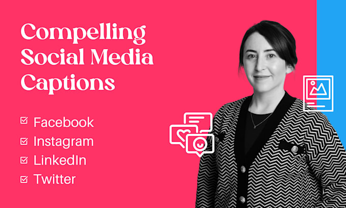 Write engaging social media captions for your brand by Lauralynam | Fiverr