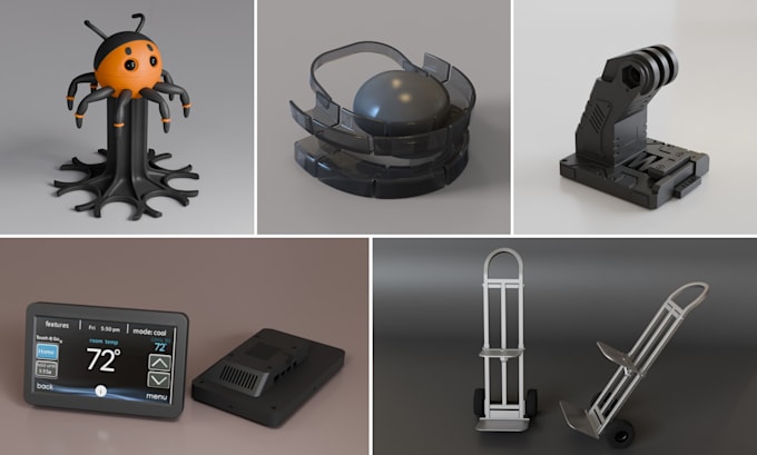 create 3d cad design, 3d cad model, step, stl, 3d printing