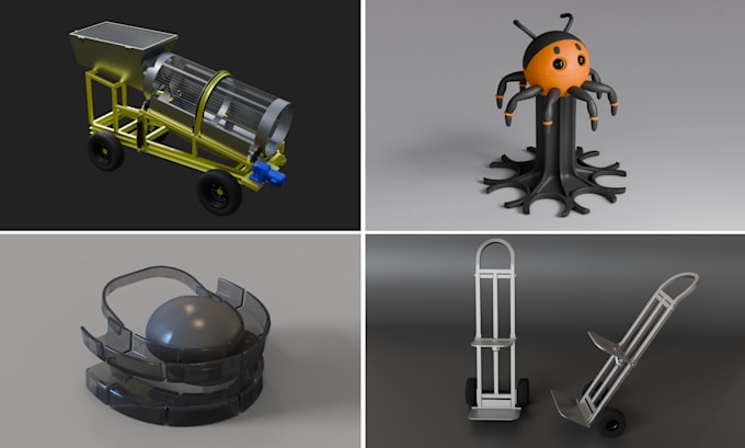 make 3d cad model, 3d printing design as mechanical engineer