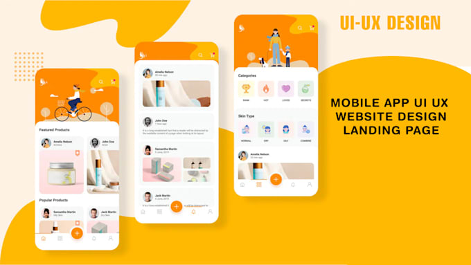 Do minimalist and modern mobile desktop app ui ux design by ...