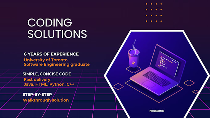 Code anything and provide step by step solution by Codingmaster101 | Fiverr