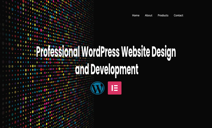 design and develop a professional wordpress website