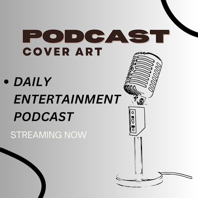 Draw a portrait based podcast cover art by Junaidzafar7860 Fiverr