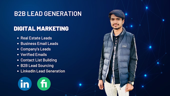 do b2b lead generation and email list building by using linkedin
