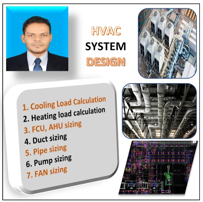 Design your hvac system including load calculation by Jahurulislam162