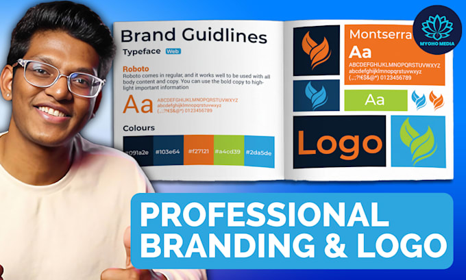 design your professional brand guide deck, logo and typography