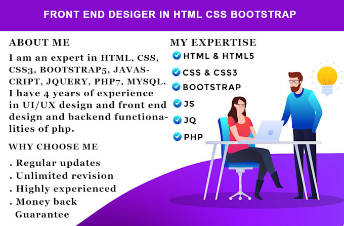 Design website with html, css and bootstrap by Murtaza3333 | Fiverr