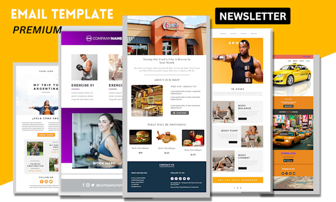Design and code custom html email template by Sohelrana0854 | Fiverr