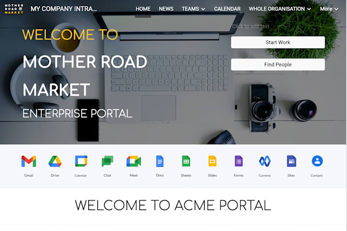 create an intranet using new google sites