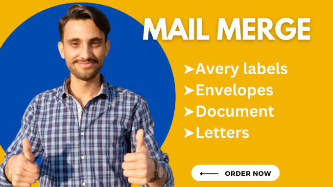 Mail Merge For Mailing Labels Envelopes Letters Documents By Hameedkhan00 Fiverr 7682