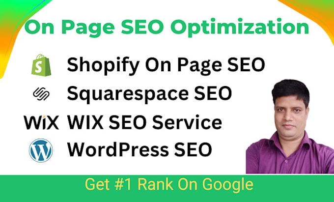 complete on page seo optimization for shopify, wix, squarespace and wordpress