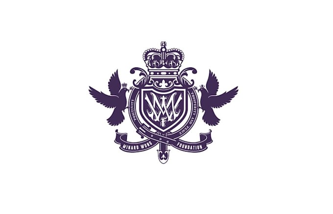 resembling royal crest foundation logo positivity prosperity peace