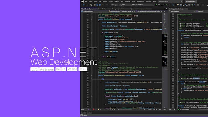 develop you a custom asp dot net application