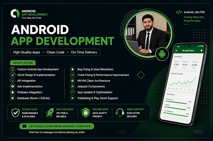 develop android mobile, app kotlin jetpack compose expert