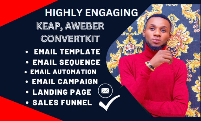 Create keap aweber convertkit landing page sendy marapost campaign