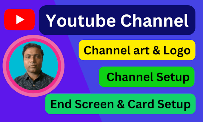 create setup design and SEO youtube channel professionally