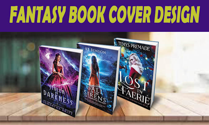 design  children story book cover, fantasy book cover and romance book cover