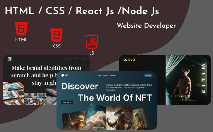 Create modern landing page in html, css, react by Dushanganadusha | Fiverr