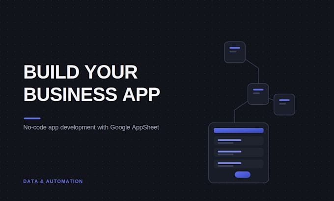 build a custom appsheet app for your business