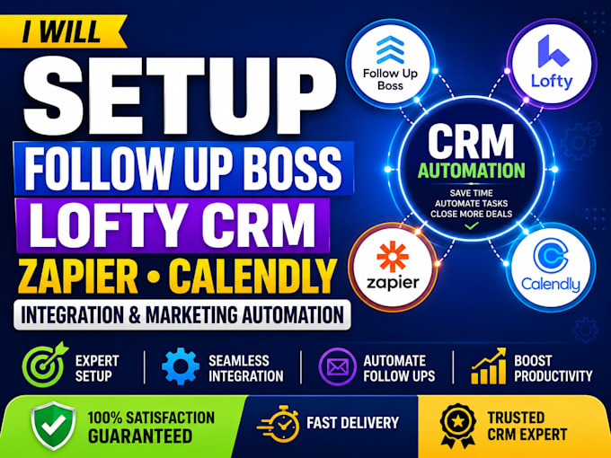 setup followup boss lofty crm zapier calendly integration marketing automation