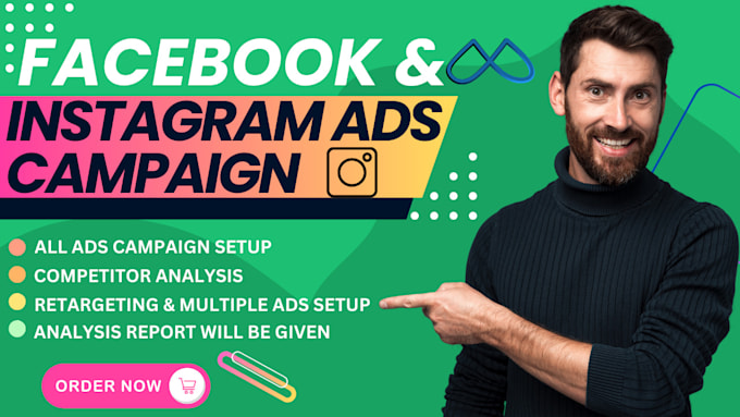 run facebook and instagram ads campaign, fb advertising, fb ads manager
