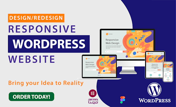 develop customized responsive wordpress business website