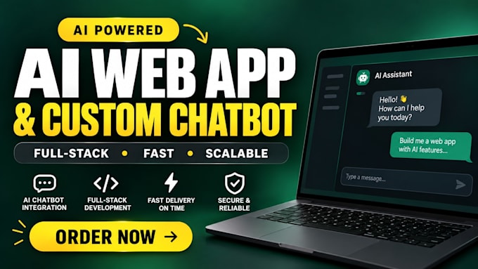 build ai website, ai mobile app, full stack website development