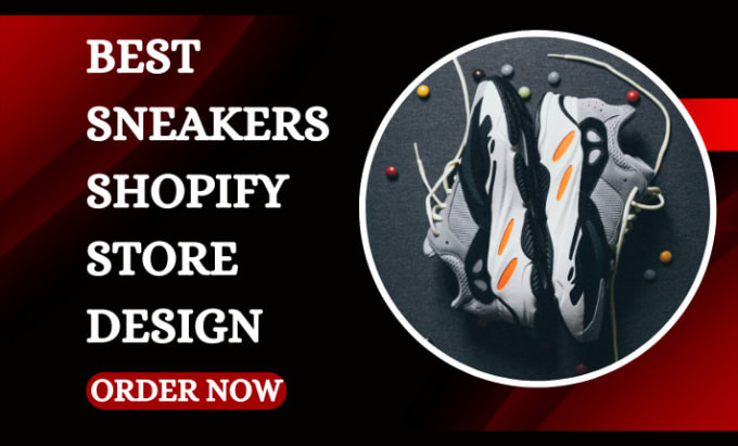 Design profitable sneakers shopify store footwear store shoe