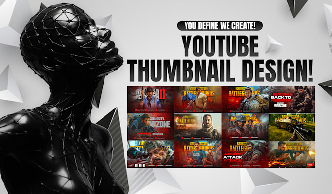 design eye catching youtube thumbnails for higher clicks