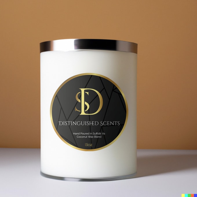 Make editable premium candle label design product label by Osamaashlam