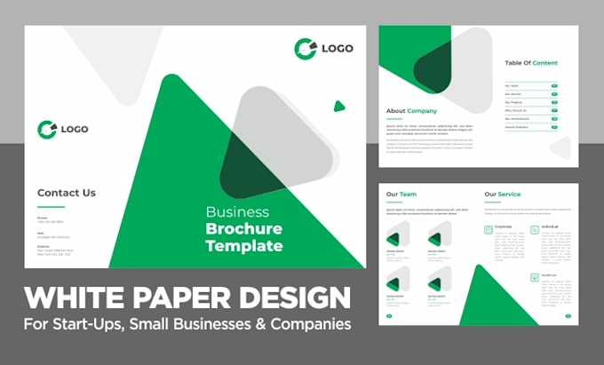 design a professional white paper or company profile for your business