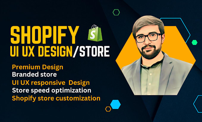 design shopify dropshipping store or shopify website UI UX
