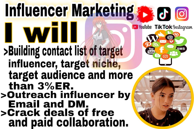 research, outreach, and manage influencer marketing campaign