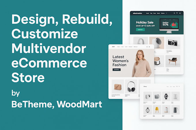 design,rebuild,customize multivendor ecommerce store by betheme,woodmart