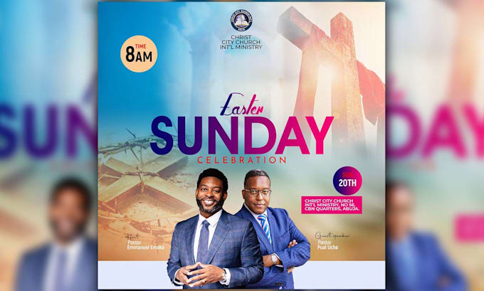 design a unique and exceptional church flyer
